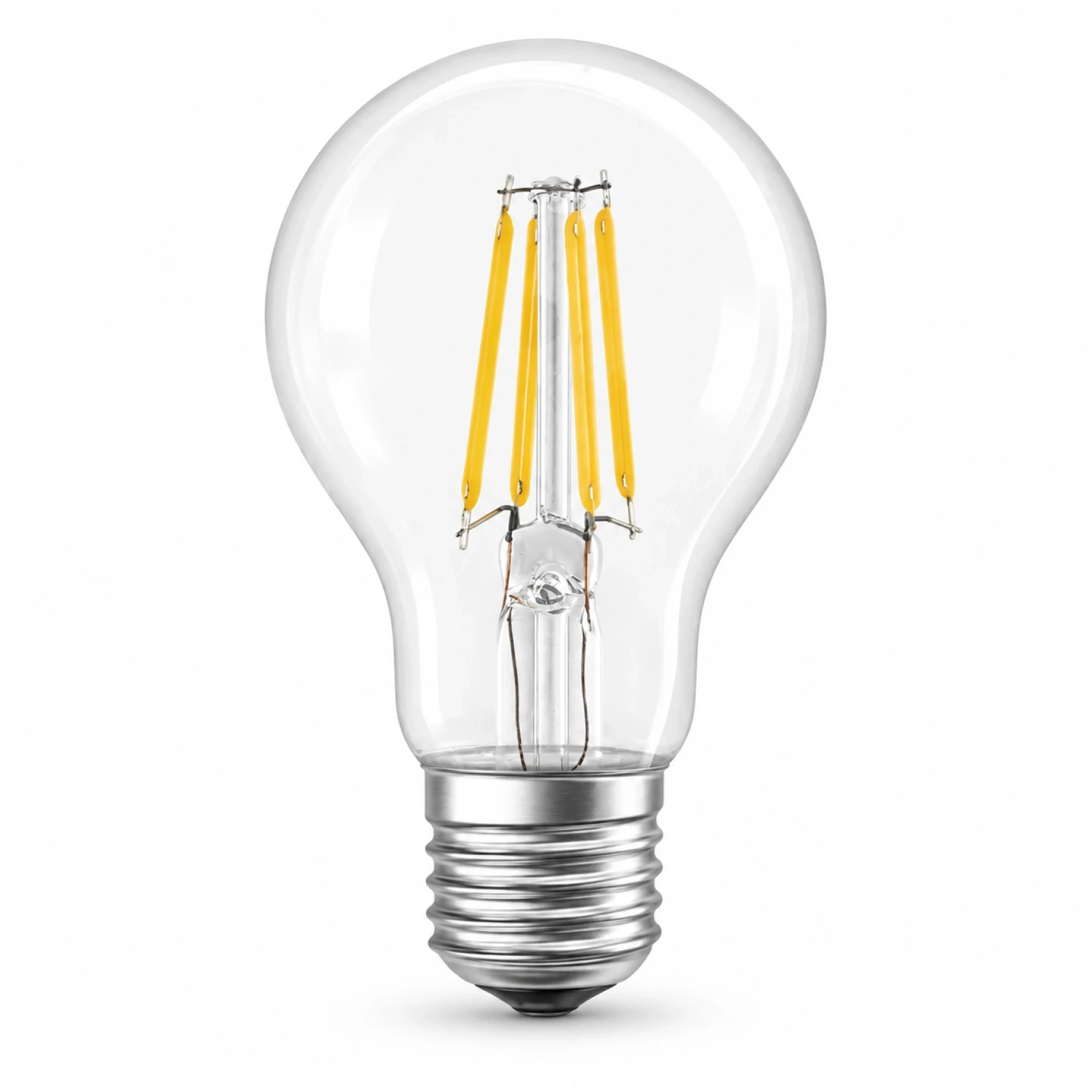 Ledolet 6W A60 E27 3000K Günışığı Eko Filament Şeffaf PC LED Ampul